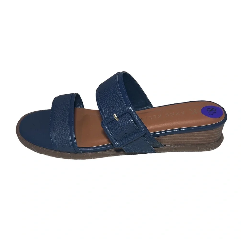 ANNE KLEIN AK Wedge Sandals Shoes.